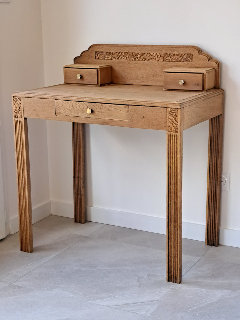 bureau en bois art déco